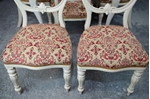 Picture of Antique Extending Wind Out Table and 6 Balloon Back Chairs