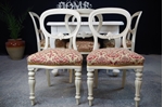 Picture of Antique Extending Wind Out Table and 6 Balloon Back Chairs