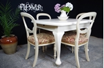 Picture of Antique Extending Wind Out Table and 6 Balloon Back Chairs