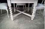 Picture of Antique Oak Draw Leaf Table + 4 Pierced Back Antique Chairs