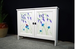 Picture of Bedroom TV Stand / Bookcase - Original Flower Art 
