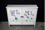 Picture of Bedroom TV Stand / Bookcase - Original Flower Art 
