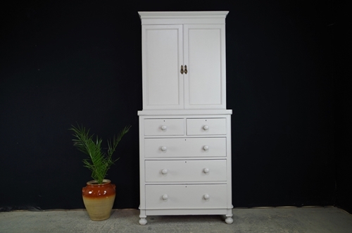 Picture of Antique Mahogany Linen Press