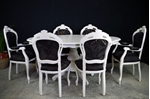 Picture of French Style Dining Table with 6 Louis Chairs