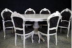 Picture of French Style Dining Table with 6 Louis Chairs