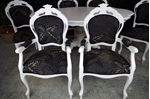 Picture of French Style Dining Table with 6 Louis Chairs