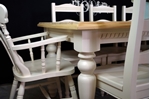 Picture of 6ft Carved Country Pine Farmhouse Table + 8 Chairs.