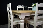 Picture of 6ft Carved Country Pine Farmhouse Table + 8 Chairs.