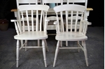 Picture of 6ft Carved Country Pine Farmhouse Table + 8 Chairs.