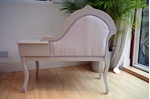 Picture of Vintage Occasional Seat With Side Table and Drawer