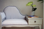 Picture of Vintage Occasional Seat With Side Table and Drawer