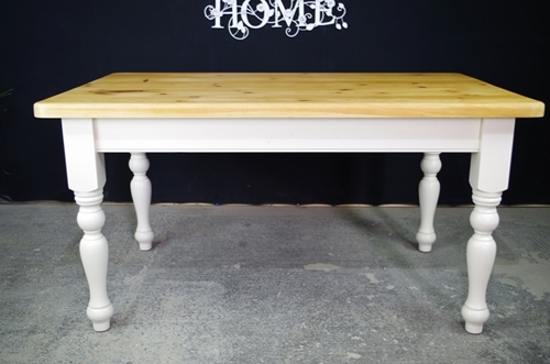 Picture of 5ft Country Pine Farmhouse Table - optional chairs