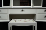 Picture of Stag Dressing Table with Stool in Slipper Satin