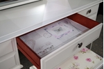 Picture of Stag Dressing Table with Stool in Slipper Satin