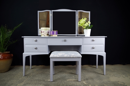 Picture of Stag Dressing Table with Stool in Parma Grey