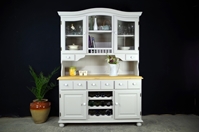 Picture of Large Country Pine Dresser with Wine Racks