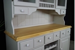 Picture of Large Country Pine Dresser with Wine Racks