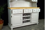 Picture of Large Country Pine Dresser with Wine Racks