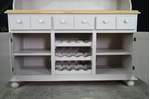 Picture of Large Country Pine Dresser with Wine Racks