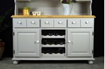 Picture of Large Country Pine Dresser with Wine Racks