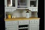 Picture of Large Country Pine Dresser with Wine Racks