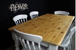 Picture of 5ft 6in Pine Farmhouse Table + 6 New Spindleback Chairs