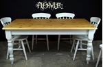 Picture of 5ft 6in Pine Farmhouse Table + 6 New Spindleback Chairs