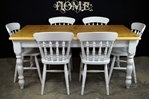 Picture of 5ft 6in Pine Farmhouse Table + 6 New Spindleback Chairs