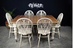 Picture of Victorian Extending Wind Out Table and 6 Wheelback Chairs