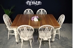 Picture of Victorian Extending Wind Out Table and 6 Wheelback Chairs