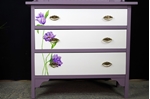 Picture of Art Deco 1920s Dressing Table with Original Flower Art