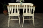Picture of Pine Farmhouse table and 4 Beech Slatback chairs