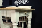 Picture of Pine Farmhouse table and 4 Beech Slatback chairs