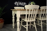 Picture of Pine Farmhouse table and 4 Beech Slatback chairs