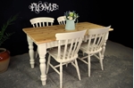Picture of Pine Farmhouse table and 4 Beech Slatback chairs