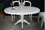 Picture of French Style Extending Dining Table and 6 Laura Ashley Upholstered Chairs