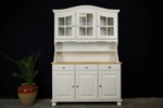 Picture of Country Pine Dresser with Curved Display Doors in Titania