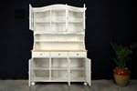 Picture of Country Pine Dresser with Curved Display Doors in Titania