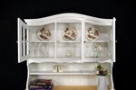 Picture of Country Pine Dresser with Curved Display Doors in Titania