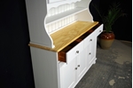 Picture of Country Pine Dresser with Curved Display Doors in Titania