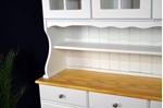 Picture of Country Pine Dresser with Curved Display Doors in Titania