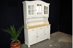 Picture of Country Pine Dresser with Curved Display Doors in Titania