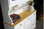 Picture of Country Pine Dresser with Curved Display Doors in Titania
