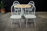 Picture of New Latiano Round Pedestal Drop Leaf Table + 4 Windsor Chairs