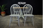 Picture of New Latiano Round Pedestal Drop Leaf Table + 4 Windsor Chairs