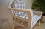 Picture of Vintage French Style Occasional Seat With Side Table and Drawer