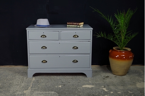 Picture of Antique Georgian/ Early Victorian 4 Drawer Chest