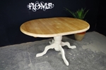 Picture of Oval pine pedestal table + 6 new beech farmhouse chairs