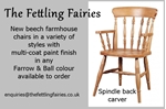 Picture of Farmhouse Table with Corkscrew legs + 4 new beech farmhouse chairs