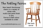 Picture of Farmhouse Table with Corkscrew legs + 4 new beech farmhouse chairs